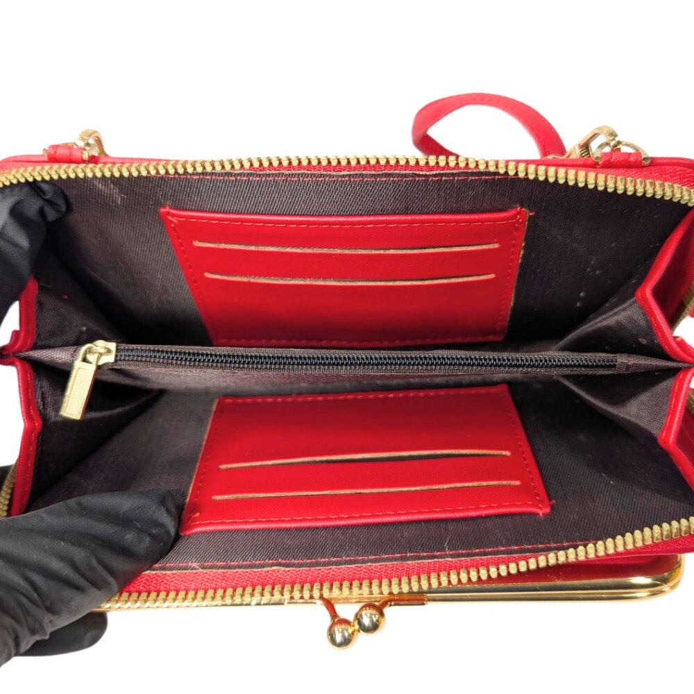 Purse Bundle - Coach Crosby Carryall Guess Mini Red Quilted Crossbody Wallet - Picture 9 of 12